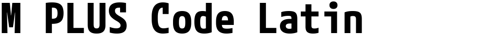 M PLUS Code Latin