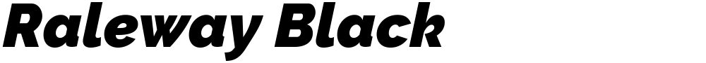 Raleway Black
