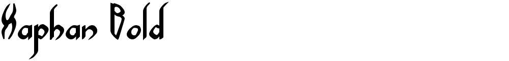 Xaphan Bold