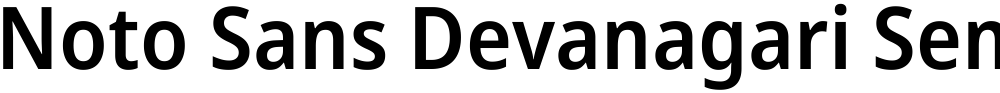 Noto Sans Devanagari SemiCondensed SemiBold
