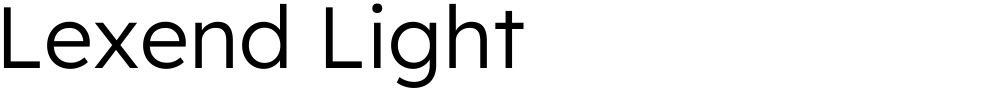 Lexend Light