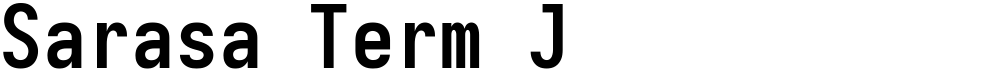 Sarasa Term J