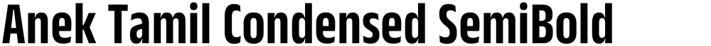 Anek Tamil Condensed SemiBold