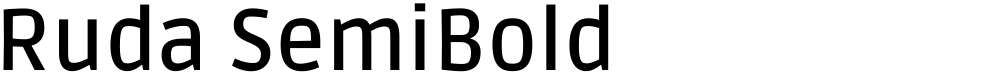 Ruda SemiBold