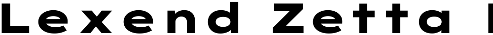 Lexend Zetta ExtraBold