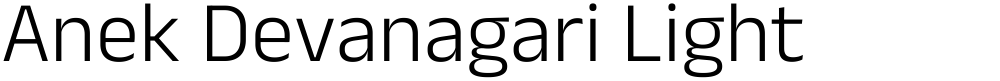 Anek Devanagari Light