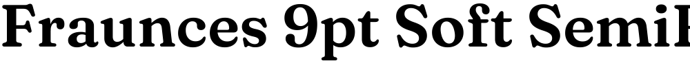 Fraunces 9pt Soft SemiBold