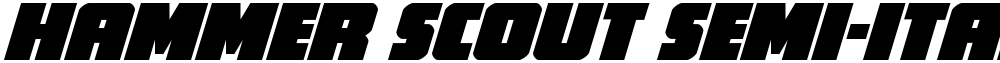 Hammer Scout Semi-Italic