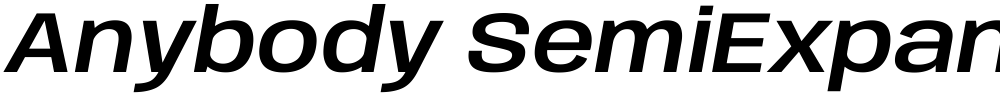 Anybody SemiExpanded SemiBold