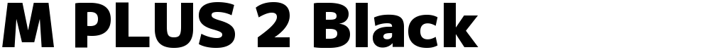 M PLUS 2 Black