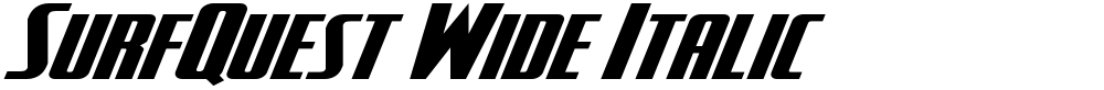 SurfQuest Wide Italic