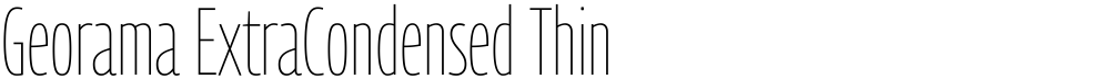 Georama ExtraCondensed Thin
