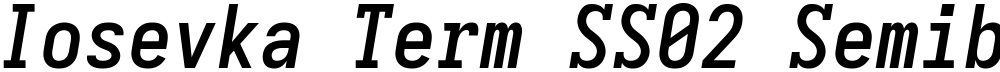Iosevka Term SS02 Semibold