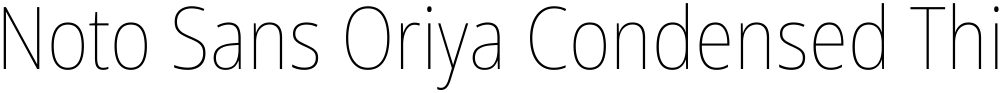 Noto Sans Oriya Condensed Thin