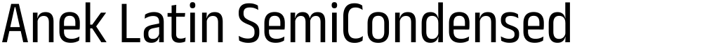 Anek Latin SemiCondensed