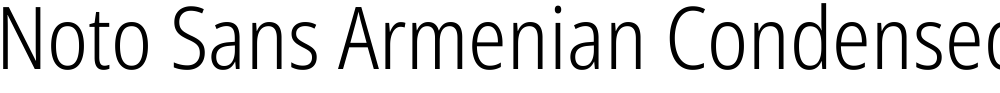 Noto Sans Armenian Condensed Light