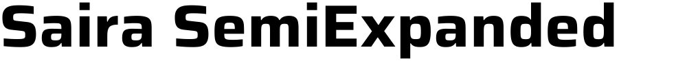 Saira SemiExpanded