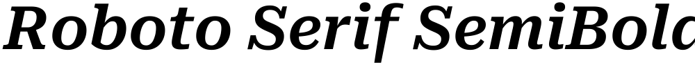 Roboto Serif SemiBold