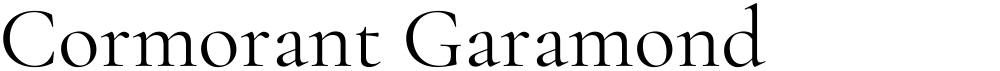 Cormorant Garamond