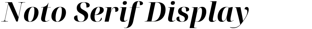 Noto Serif Display