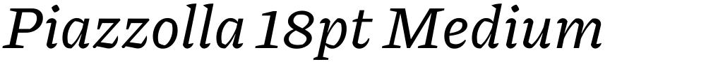 Piazzolla 18pt Medium
