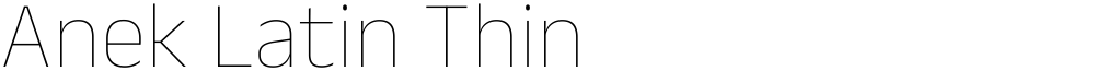 Anek Latin Thin