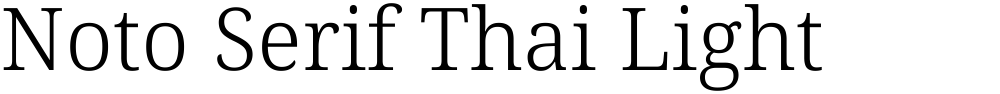 Noto Serif Thai Light
