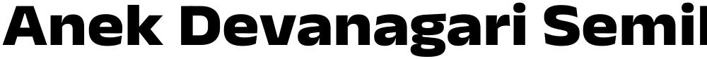 Anek Devanagari SemiExpanded ExtraBold