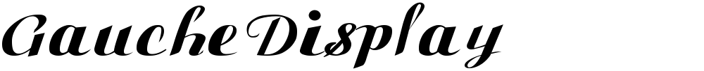 Gauche Display