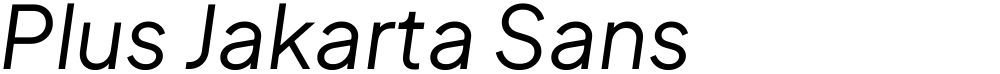 Plus Jakarta Sans