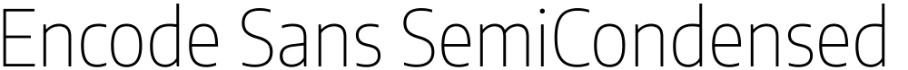 Encode Sans SemiCondensed Thin