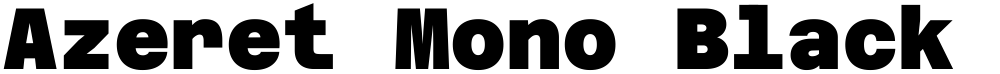Azeret Mono Black