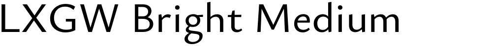 LXGW Bright Medium