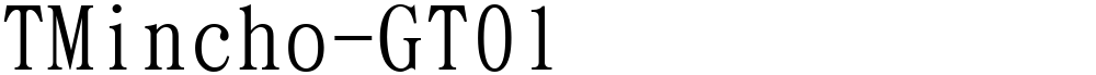 TMincho-GT01