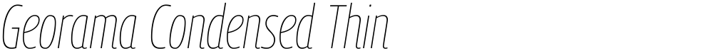 Georama Condensed Thin