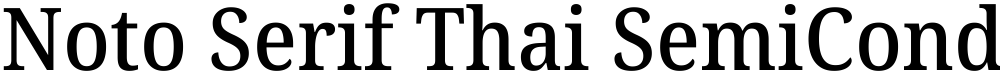 Noto Serif Thai SemiCondensed Medium