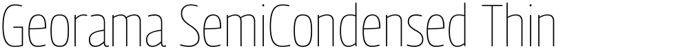 Georama SemiCondensed Thin