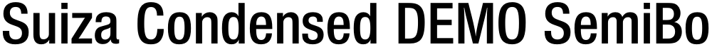 Suiza Condensed DEMO SemiBold