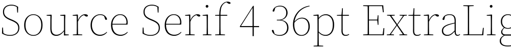 Source Serif 4 36pt ExtraLight