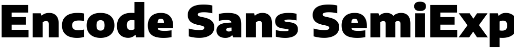 Encode Sans SemiExpanded Black