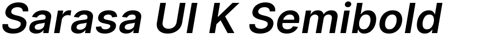Sarasa UI K Semibold