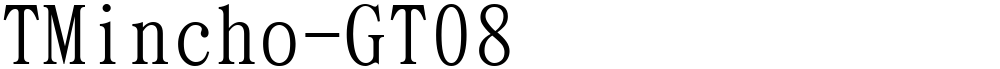 TMincho-GT08