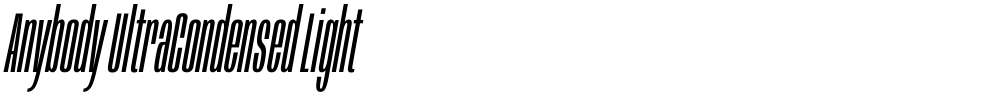 Anybody UltraCondensed Light