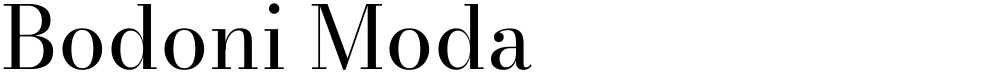 Bodoni Moda
