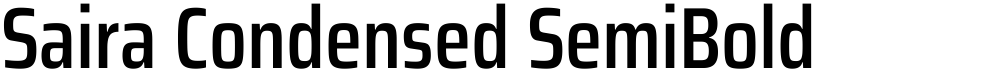 Saira Condensed SemiBold