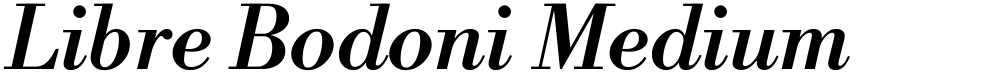 Libre Bodoni Medium