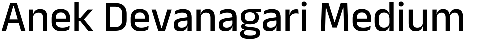 Anek Devanagari Medium