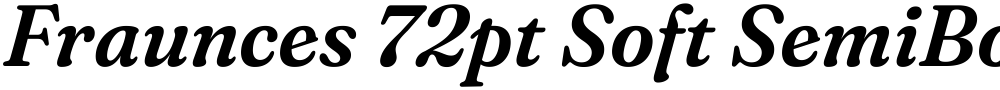 Fraunces 72pt Soft SemiBold