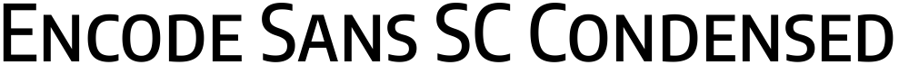 Encode Sans SC Condensed Medium