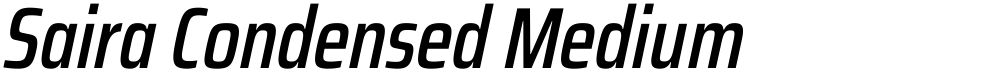 Saira Condensed Medium
